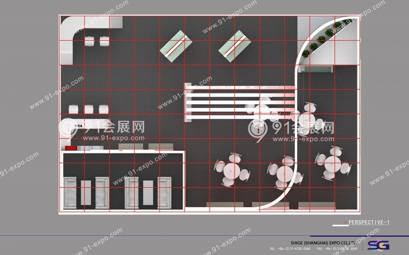 东佳电子2020年上海电子展光地展位特装展台设计搭建装修装饰效果图
